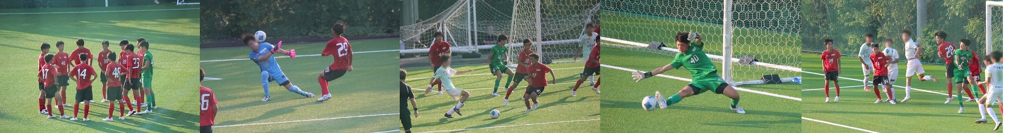 サッカー部「リーグ戦」クラブユース準優勝チーム相手にドロー